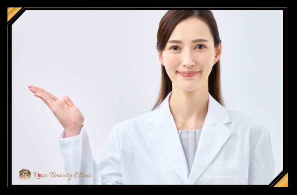 説明する女性医師